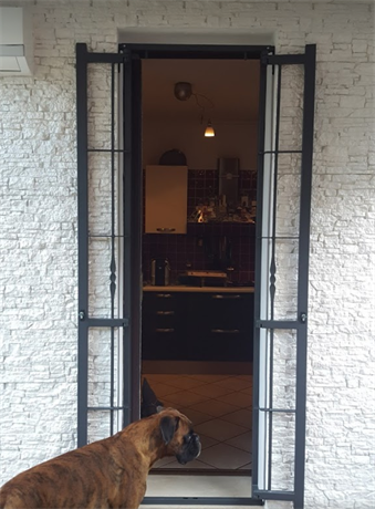 Inferriata snodata e forgiata